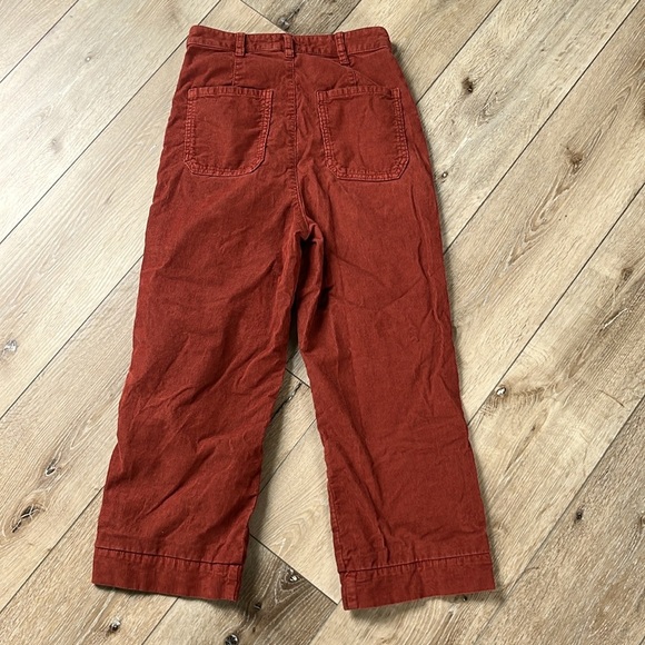 Marine Layer Bridget Corduroy
Crop Pant Size 6 Brown Red Rust - Picture 7 of 12